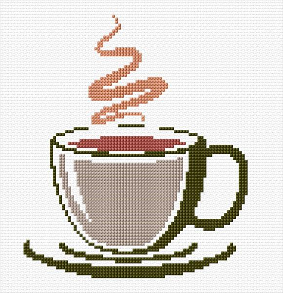 Coffee Cup Cross Stitch Designs - Coffee Cup Cross Stitch Pattern Free