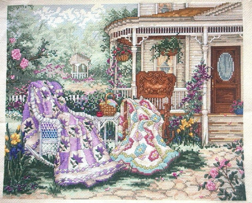 Completed Cross Stitch Paula Vaughan Purr fect Patterns Slightly  - Paula Vaughan Cross Stitch Patterns