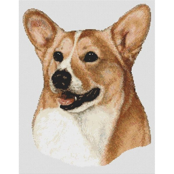 Corgi Cross Stitch Pattern Fawn DogShoppe - Corgi Cross Stitch Pattern Free