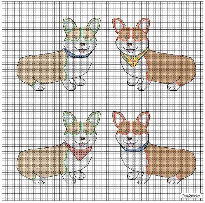 Corgi Cross Stitch Pattern Free Cross Stitch Patterns - Corgi Cross Stitch Pattern Free