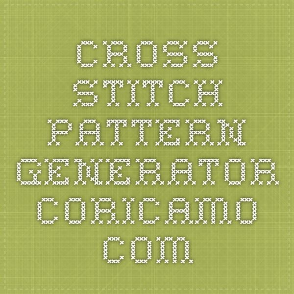 Coricamo Cross Stitch Generator Cross Stitch Patterns - Cross Stitch Pattern Generator Text