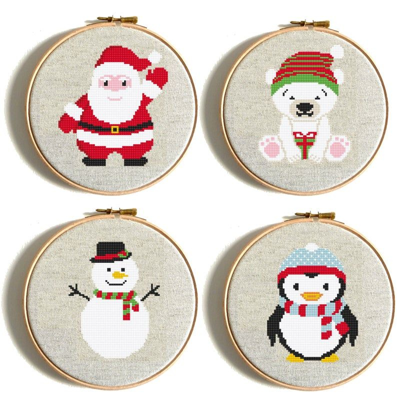 Counted Cross Stitch Christmas Ornaments Free Patterns Printable  - Free Christmas Counted Cross Stitch Patterns