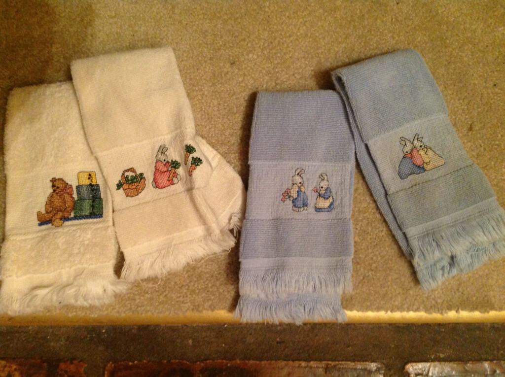 Counted Cross Stitch Hand Towels 1990 Cross Stitch Counted Cross  - Counted Cross Stitch Patterns For Hand Towels