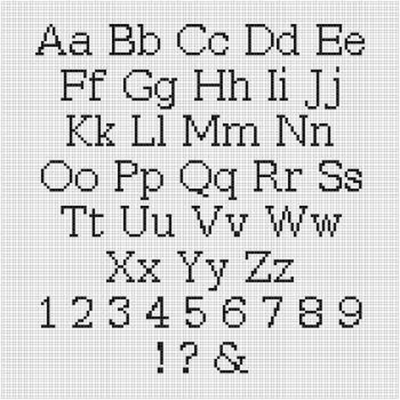 Cross Stitch Alphabet Artofit - Cross Stitch Alphabet Patterns Free Printable