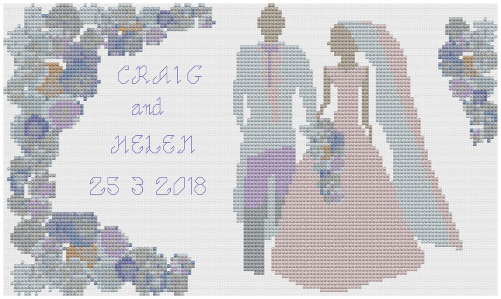 Cross Stitch Bride And Groom Cross Stitch Patterns - Free Bride And Groom Cross Stitch Pattern