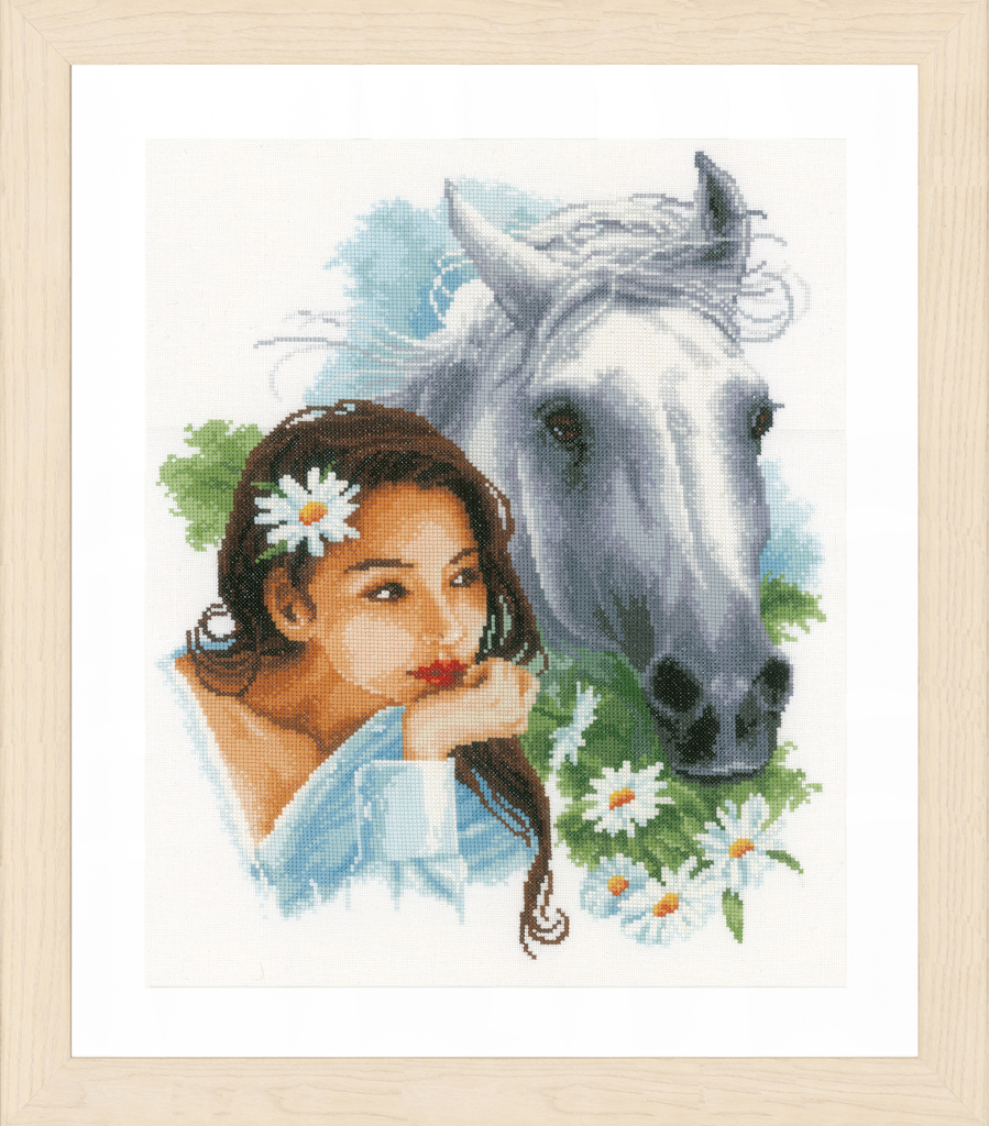 Cross Stitch Corner Lanarte Counted Cross Stitch Kit My Best Friend - Best Friend Cross Stitch Patterns