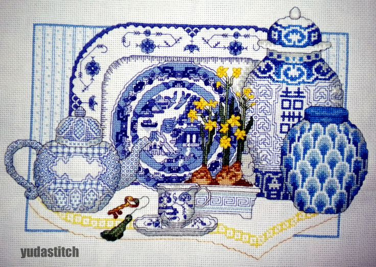 Cross Stitch Delft Blue China Google Search Cross Stitch Cross  - Blue And White China Cross Stitch Patterns
