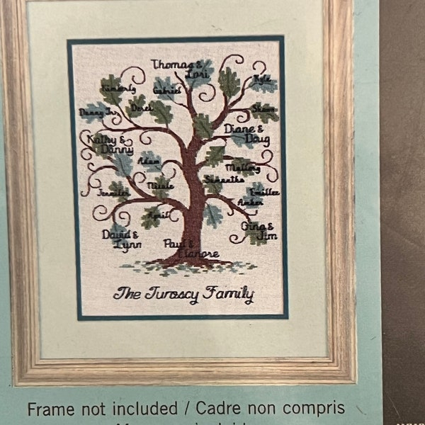 Cross Stitch Family Tree Pattern Etsy - Cross Stitch Family Tree Pattern Free