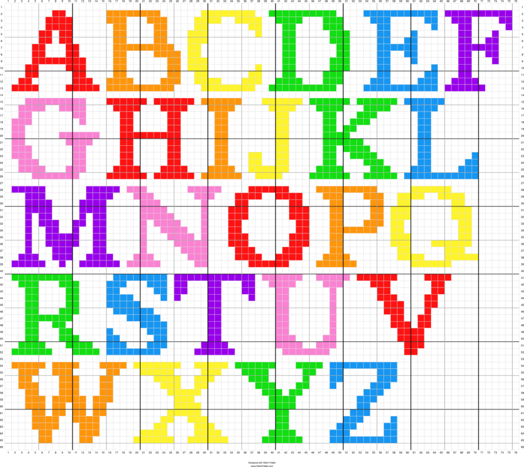Cross Stitch Font Pattern Cross Stitch Alphabets E Letter Cross Stitch  - Letter A Cross Stitch Pattern