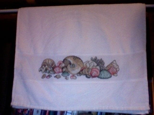 Cross Stitch Hand Towel A Tea Towel Cross Stitch On Cut Out Keep - Hand Towel Cross Stitch Patterns