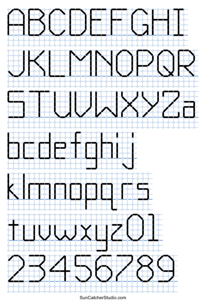 Cross Stitch Letters Generator And Alphabet Font Patterns Free  - Lila's Studio Cross Stitch Patterns