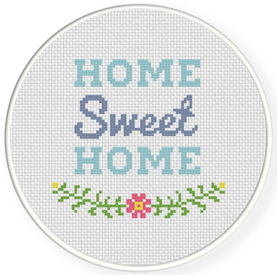 Cross Stitch Pattern Home Sweet Home Cross Stitch Patterns - New Home Cross Stitch Pattern