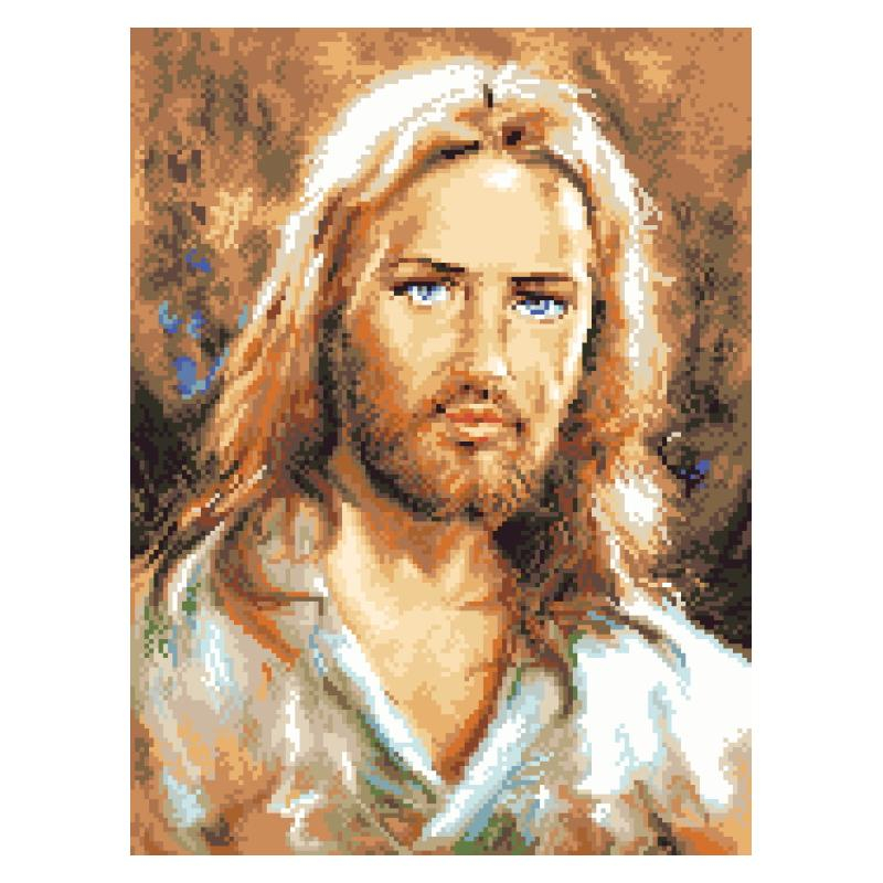 Cross Stitch Pattern Jezus - Face Of Jesus Cross Stitch Pattern