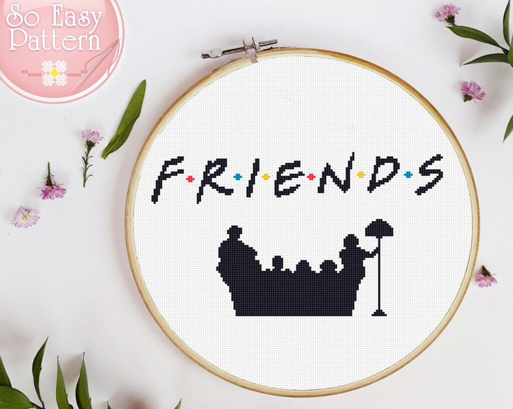 Cross Stitch Pattern PDF Friends Cross Stitch Funny Xstitch Etsy - Friendship Cross Stitch Patterns Free