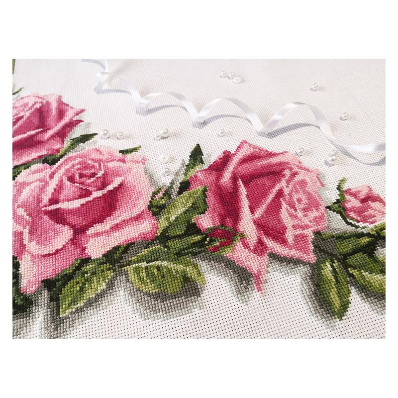 Cross Stitch Pattern Table Runner White Embroidery - Cross Stitch Table Runner Pattern