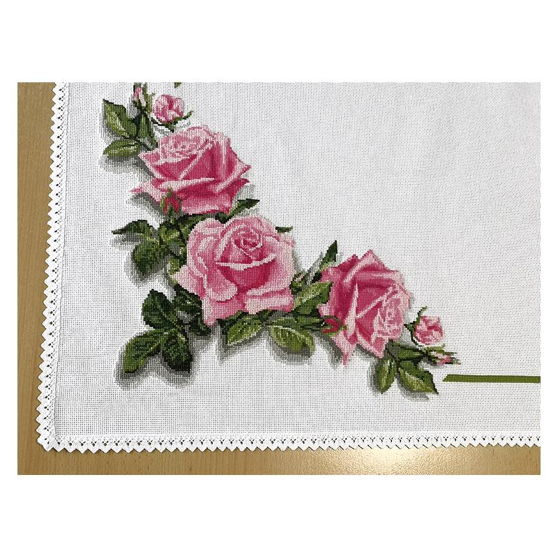 Cross Stitch Pattern Table Runner White Embroidery - Cross Stitch Table Runner Pattern