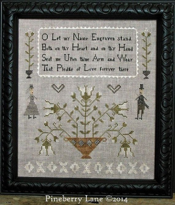 Cross Stitch Patterns Pledge Of Love Pineberry Lane Counted Etsy  - Pineberry Lane Cross Stitch Patterns