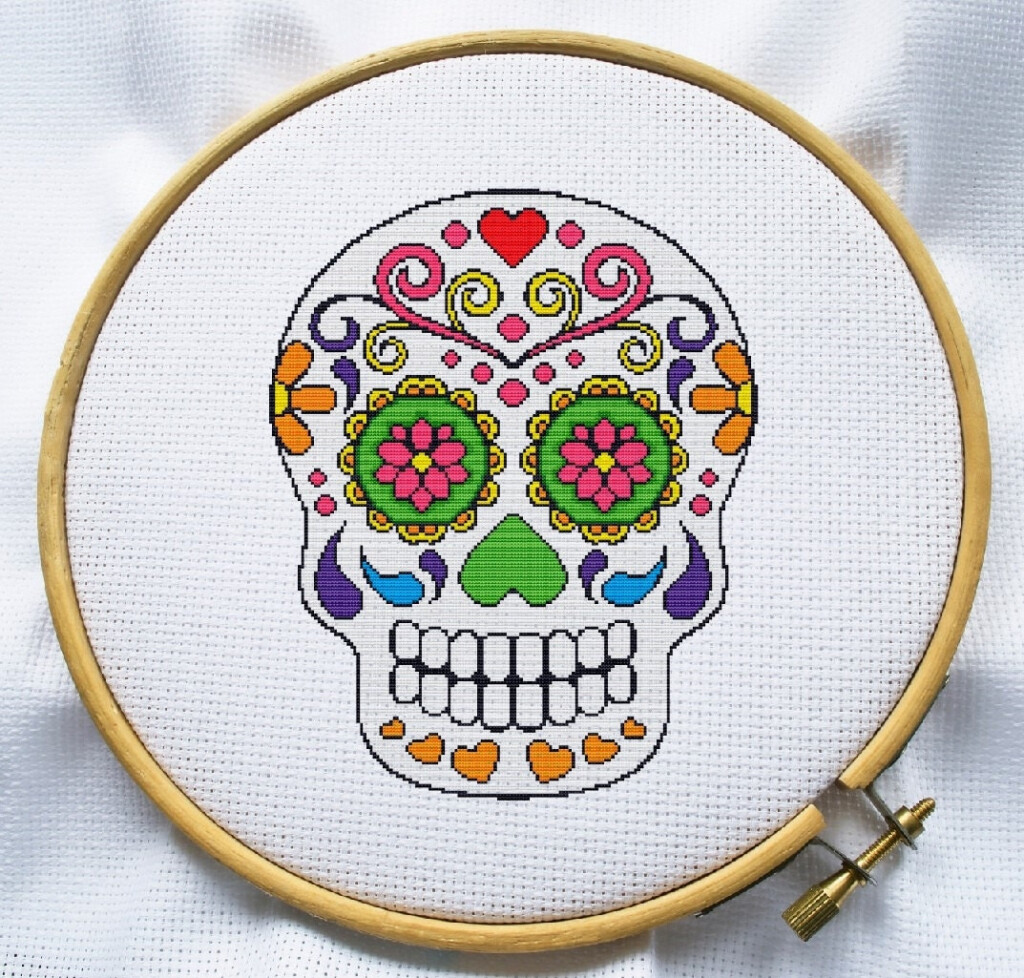 Cross Stitch Patterns Skull - Cross Stitch Skull And Crossbones Pattern