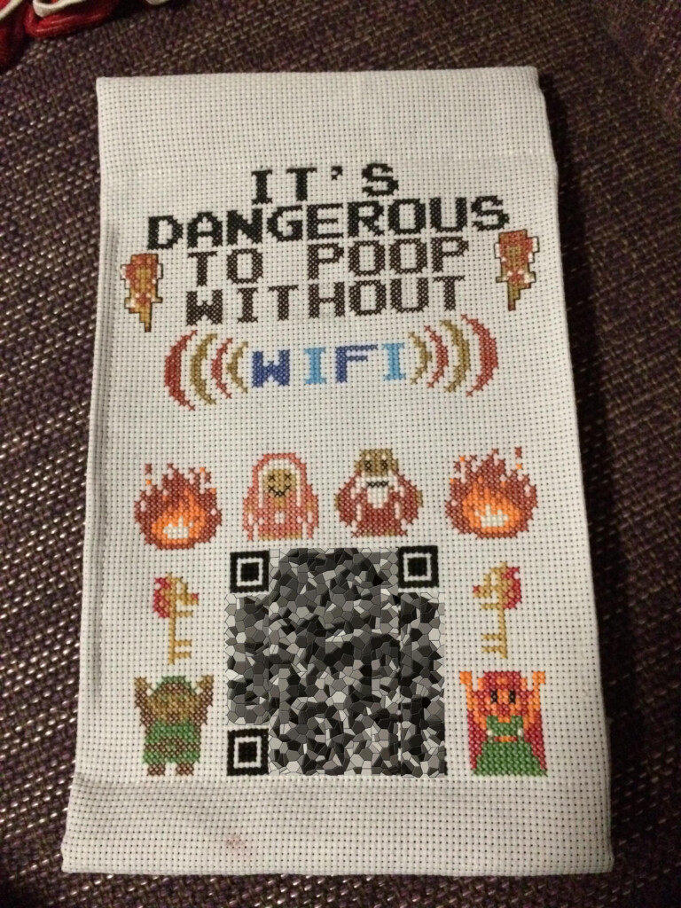 Cross Stitch Wifi Password Cross Stitch Patterns - Wifi Password Cross Stitch Pattern