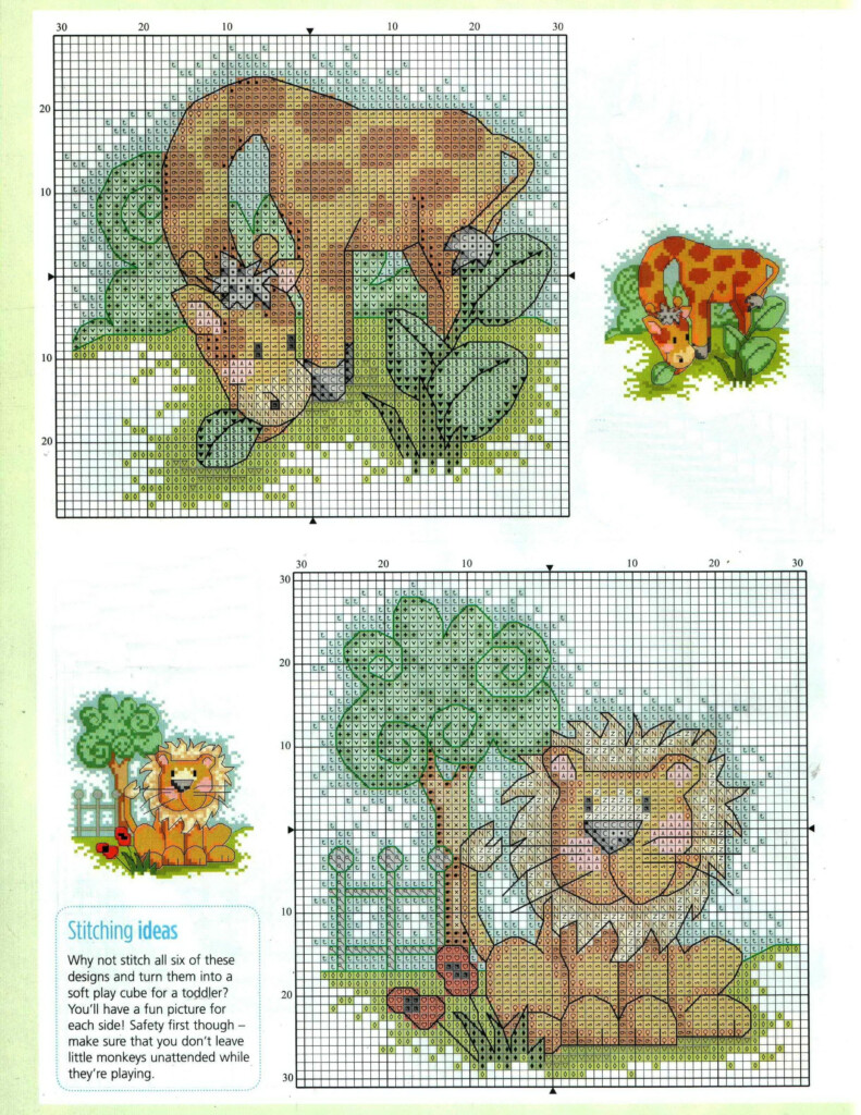 Cross Stitch Zoo Animals Cross Stitch Patterns - Zoo Animal Cross Stitch Patterns