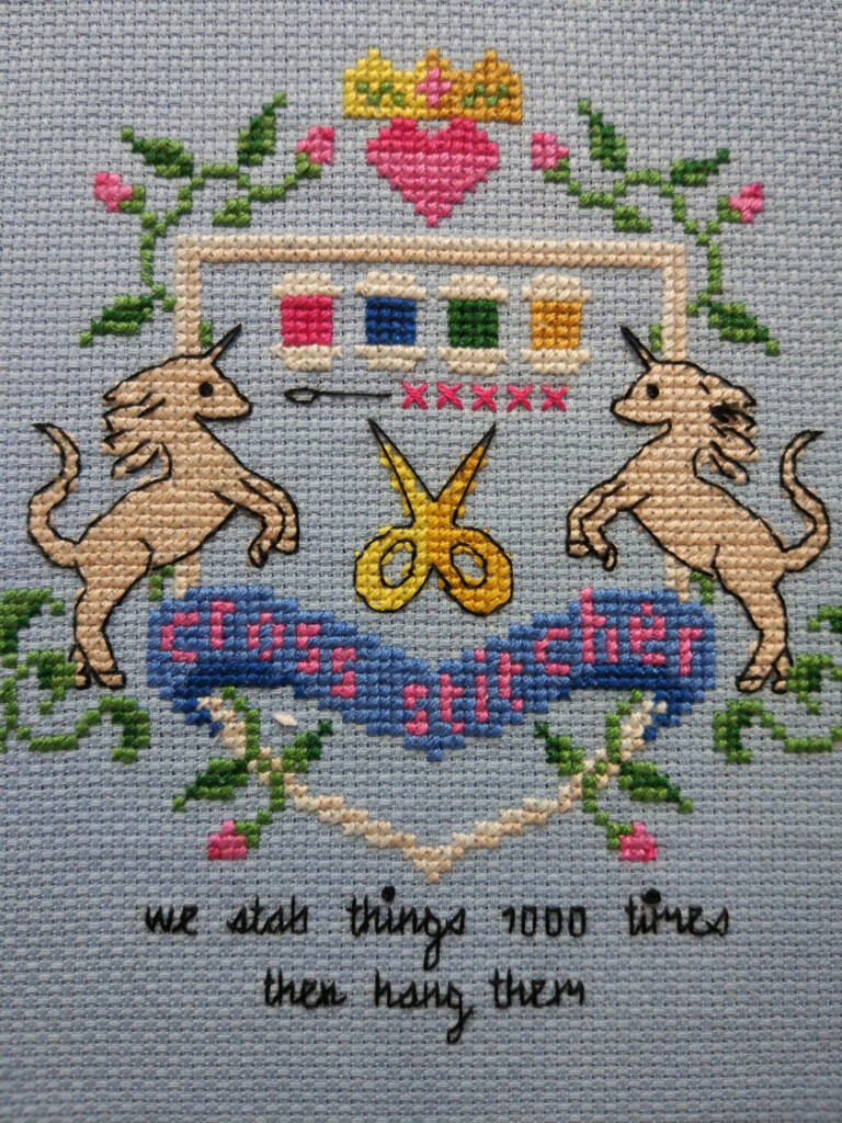Cross Stitcher Coat Of Arms Modern Cross Stitch Pattern Etsy - Coat Of Arms Cross Stitch Patterns