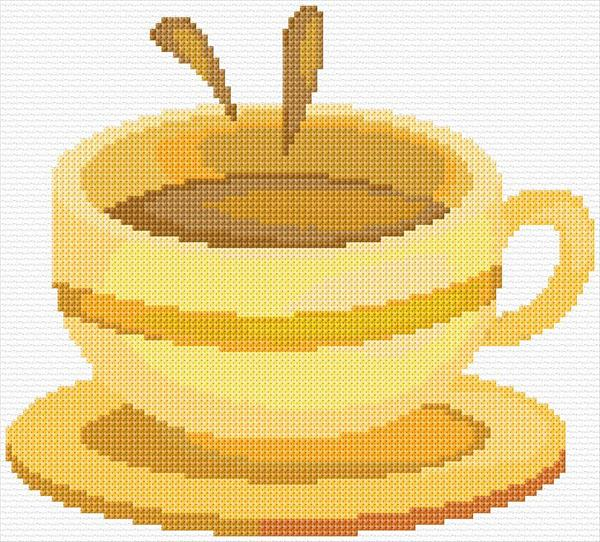 Cup Of Coffee Cross Stitch Designs - Coffee Cup Cross Stitch Pattern Free