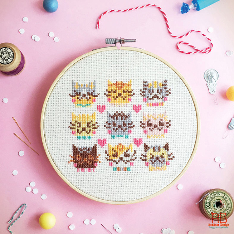 Cute Cross Stitch Patterns Super Cute Kawaii  - Book Of Cross Stitch Patterns
