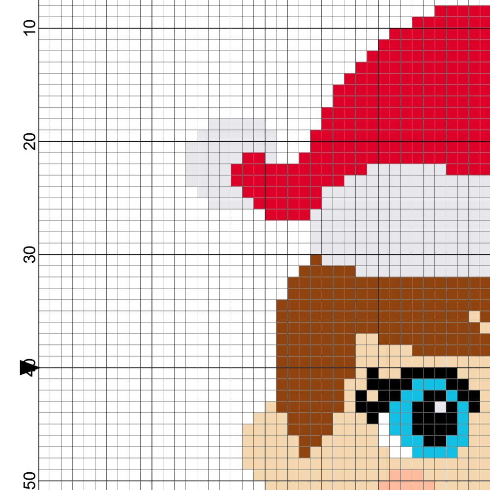 Cute Elf Face Cross Stitch Pattern Daily Cross Stitch - Buddy The Elf Cross Stitch Pattern