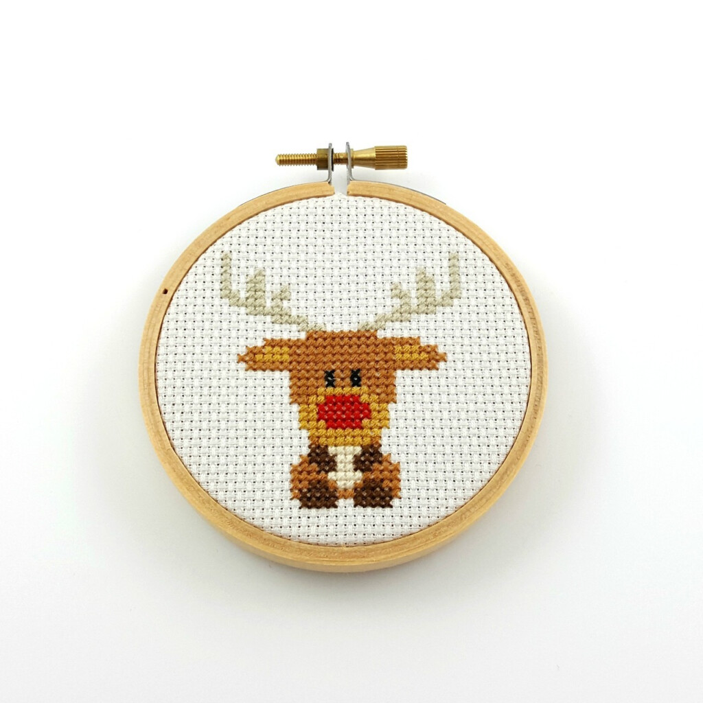 Cute Little Red Nosed Rudolph Cross Stitch You Can  - Rudolph The Red Nosed Reindeer Cross Stitch Pattern