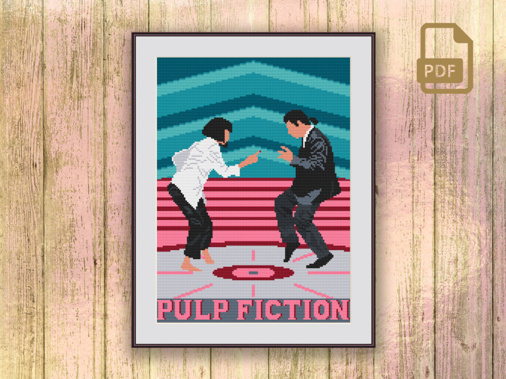 Dance Pulp Fiction Cross Stitch Pattern tv 015 Inspire Uplift - Pulp Fiction Cross Stitch Pattern