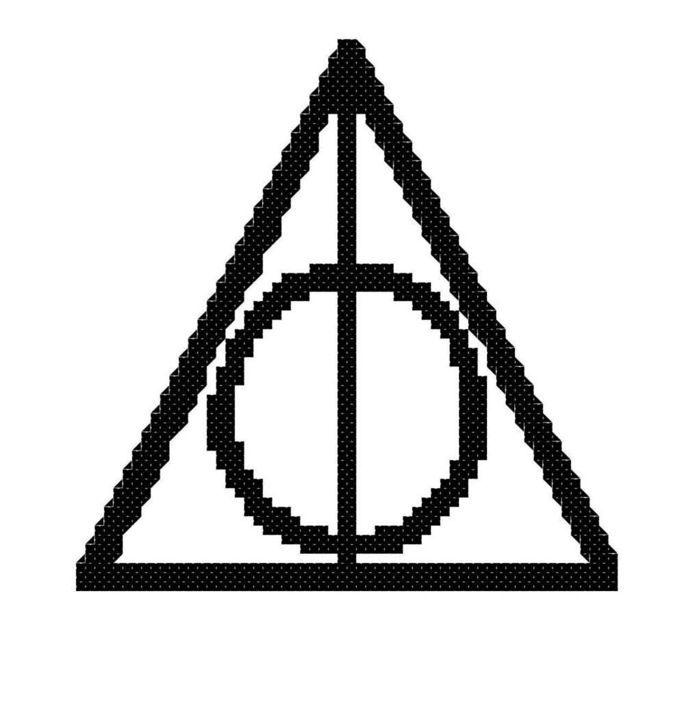 Deathly Hallows Cross Stitch Pattern - Deathly Hallows Cross Stitch Pattern