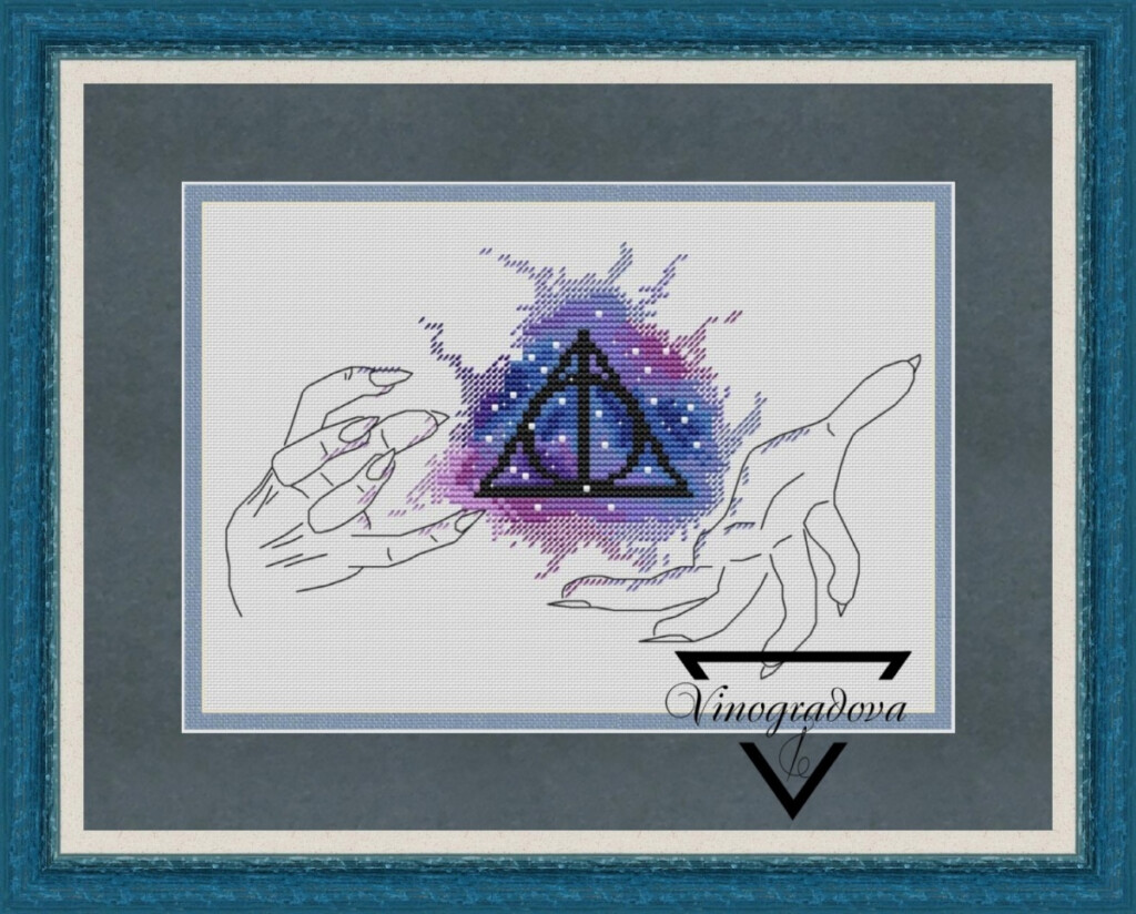 Deathly Hallows Cross Stitch Pattern Code EV 029 Evgenia Vinogradova  - Deathly Hallows Cross Stitch Pattern