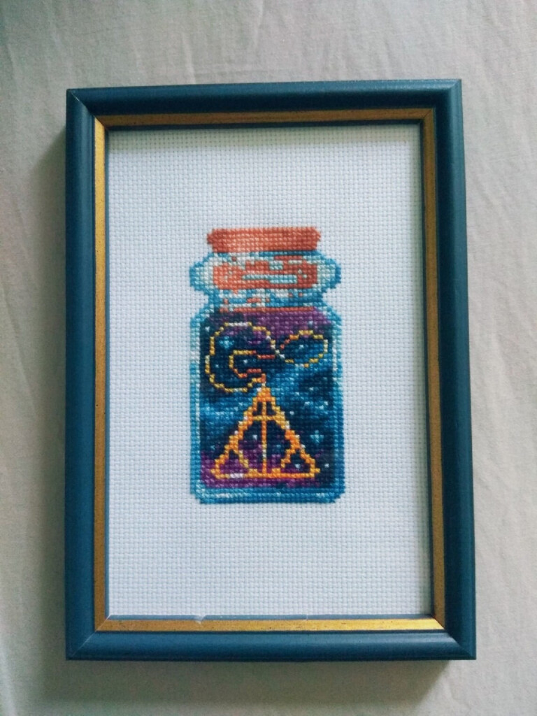 Deathly Hallows Cross Stitch Pattern Magic Kit Wizard Etsy - Deathly Hallows Cross Stitch Pattern