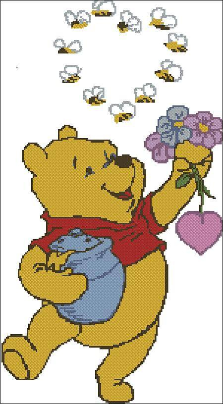 Disney Cross stitch Pattern Winnie The Pooh  - Winnie The Pooh Quote Cross Stitch Pattern