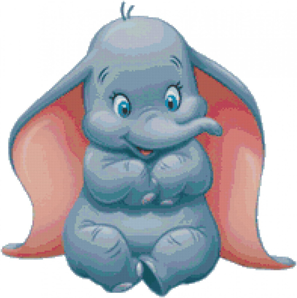 DISNEY DUMBO 3 CROSS STITCH PATTERN PDF ONLY - Free Dumbo Cross Stitch Patterns