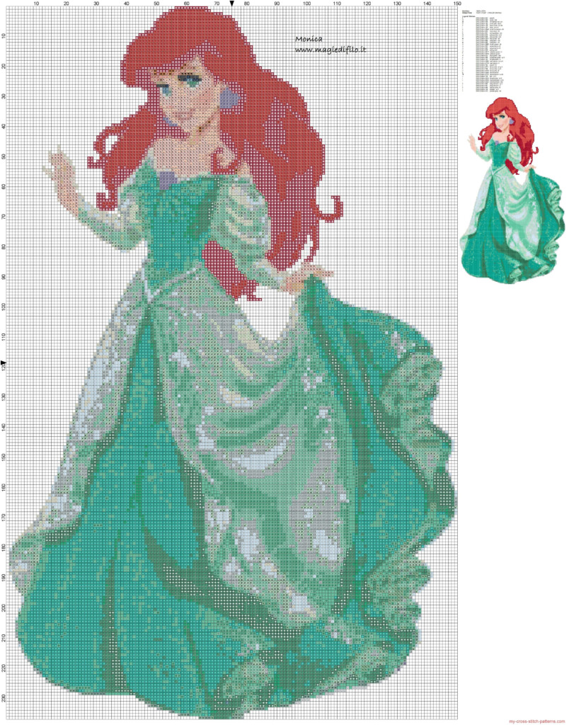 Disney Princess Counted Cross Stitch Patterns Disney  - Counted Cross Stitch Patterns Disney