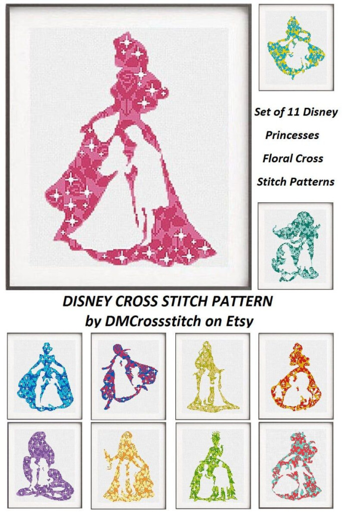 Disney Princesses Cross Stitch Patterns - Disney World Cross Stitch Patterns