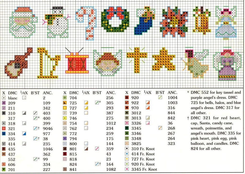 DMC Free Christmas Cross Stitch Patterns - Dmc Christmas Cross Stitch Patterns