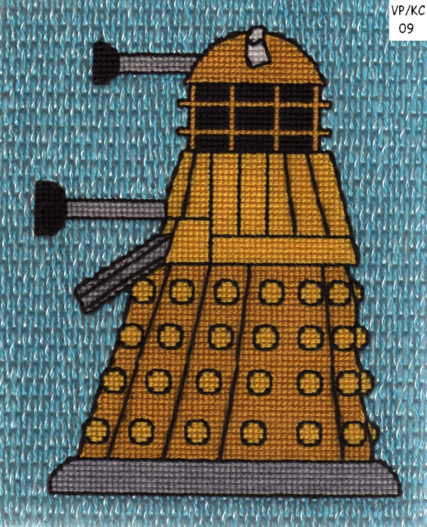 Doctor Who BBC Dalek Cross Stitch Cross Stitch By Katiechui - Dalek Cross Stitch Pattern Free