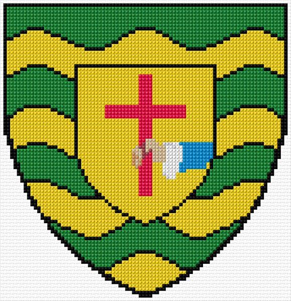 Donegal Crest Cross Stitch Designs - Family Crest Cross Stitch Pattern