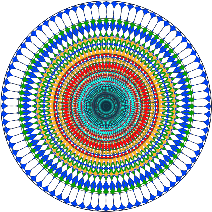 Download Symmetry area circle Free Cross Stitch Circle Border Pattern  - Cross Stitch Circle Border Pattern Free