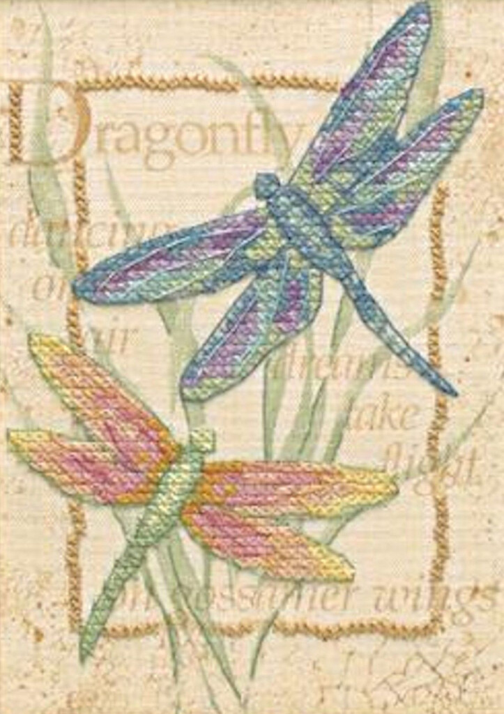 Dragonfly Counted Cross Stitch Kit Cross Stitch Patterns - Dragonfly Cross Stitch Patterns And Kits