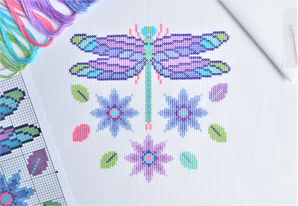Dragonfly Cross Stitch Kit Cross Stitch Patterns - Dragonfly Cross Stitch Patterns And Kits