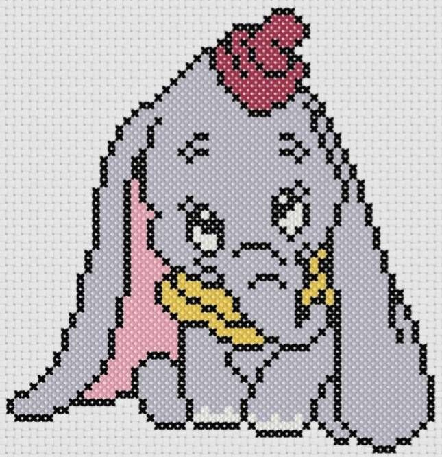 Dumbo Cross Stitch Pattern Free Download Cross Stitch 4 Free Disney  - Free Dumbo Cross Stitch Patterns