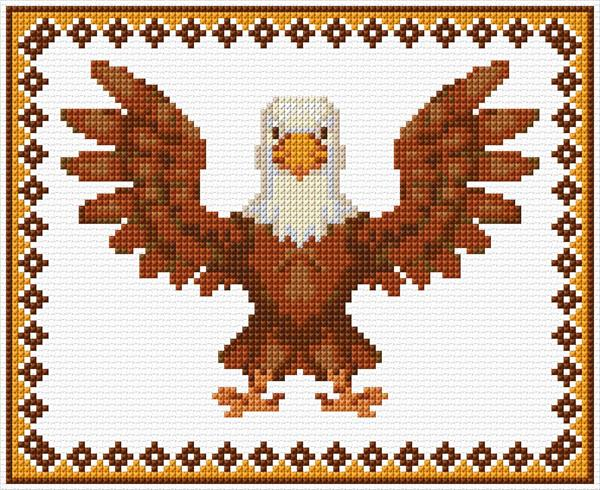 Eagle Cross Stitch Designs - Bald Eagle Cross Stitch Pattern
