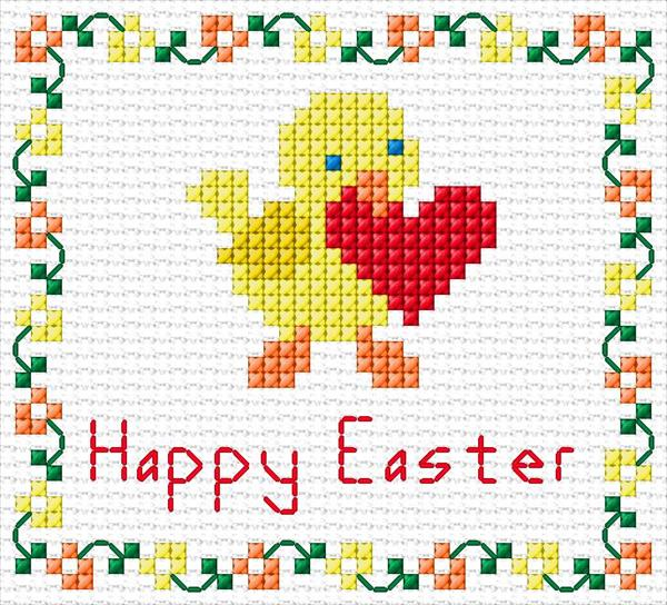Easter Card Cross Stitch Designs - Cross Stitch Easter Card Patterns