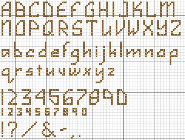 Easy Cross Stitch Alphabet Patterns - Simple Cross Stitch Alphabet Patterns