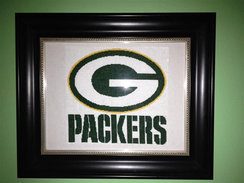 EASY PATTERNS Green Bay Packers Cross stitch Pattern - Green Bay Packers Cross Stitch Patterns