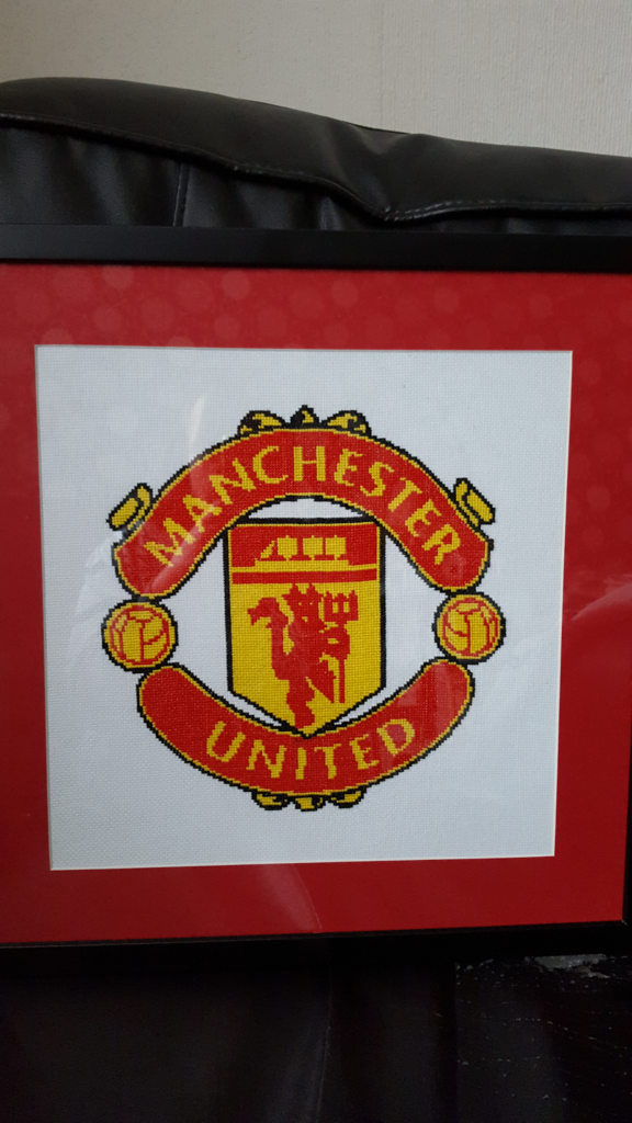 EASY PATTERNS Manchester United FC Cross stitch Pattern - Manchester United Cross Stitch Pattern