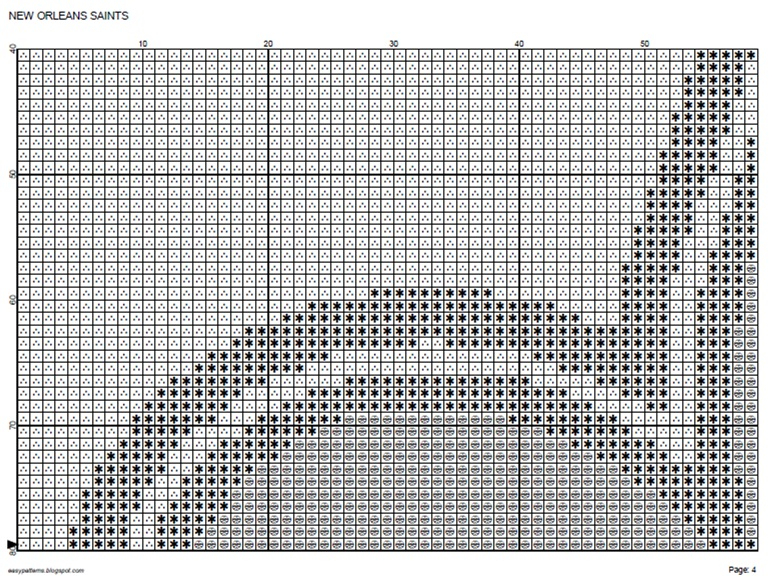 EASY PATTERNS New Orleans Saints Cross stitch Pattern - Catholic Saints Cross Stitch Patterns